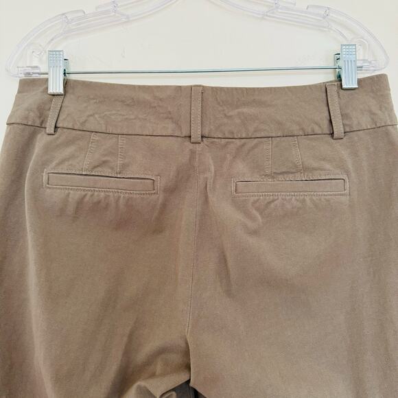 Banana Republic Cotton Twill Taupe Khaki Jackson Fit Pants Size 8 - Picture 9 of 10